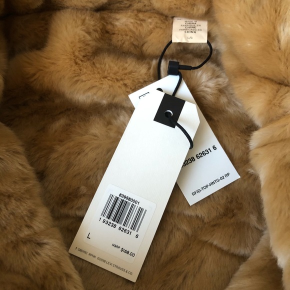 Levis Reversible Faux Fur Denim Dad Trucker Jacket - Picture 3 of 10